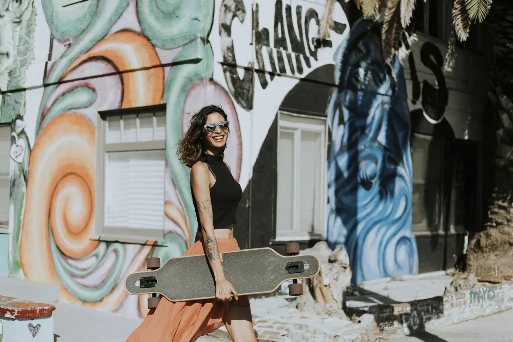 skateboard girl pursuing passions