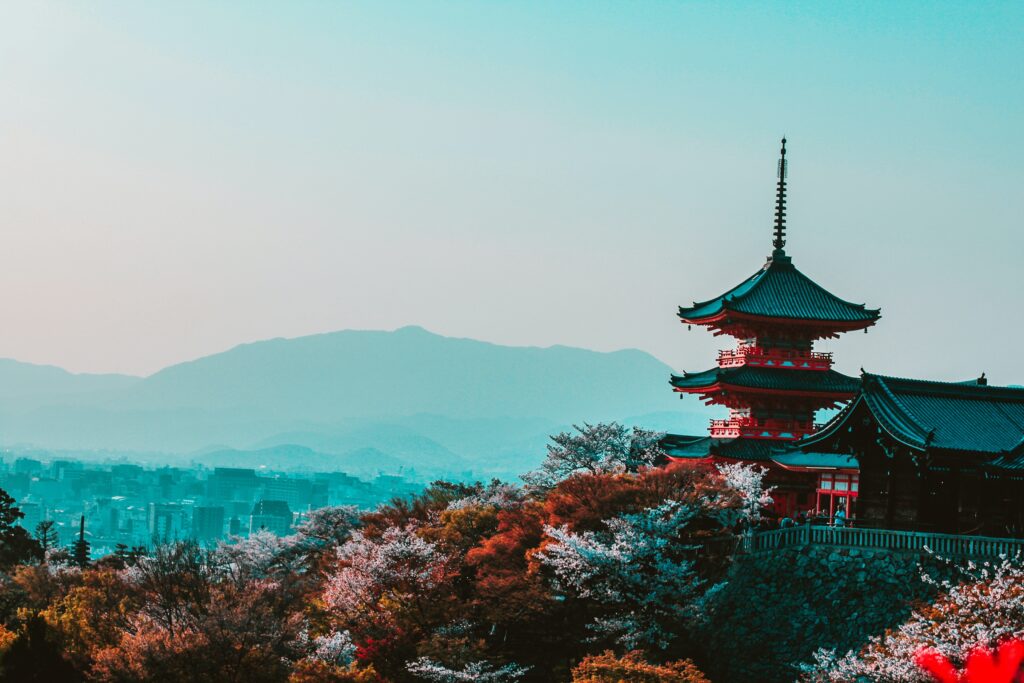 ganbatte meaning Japanese temple